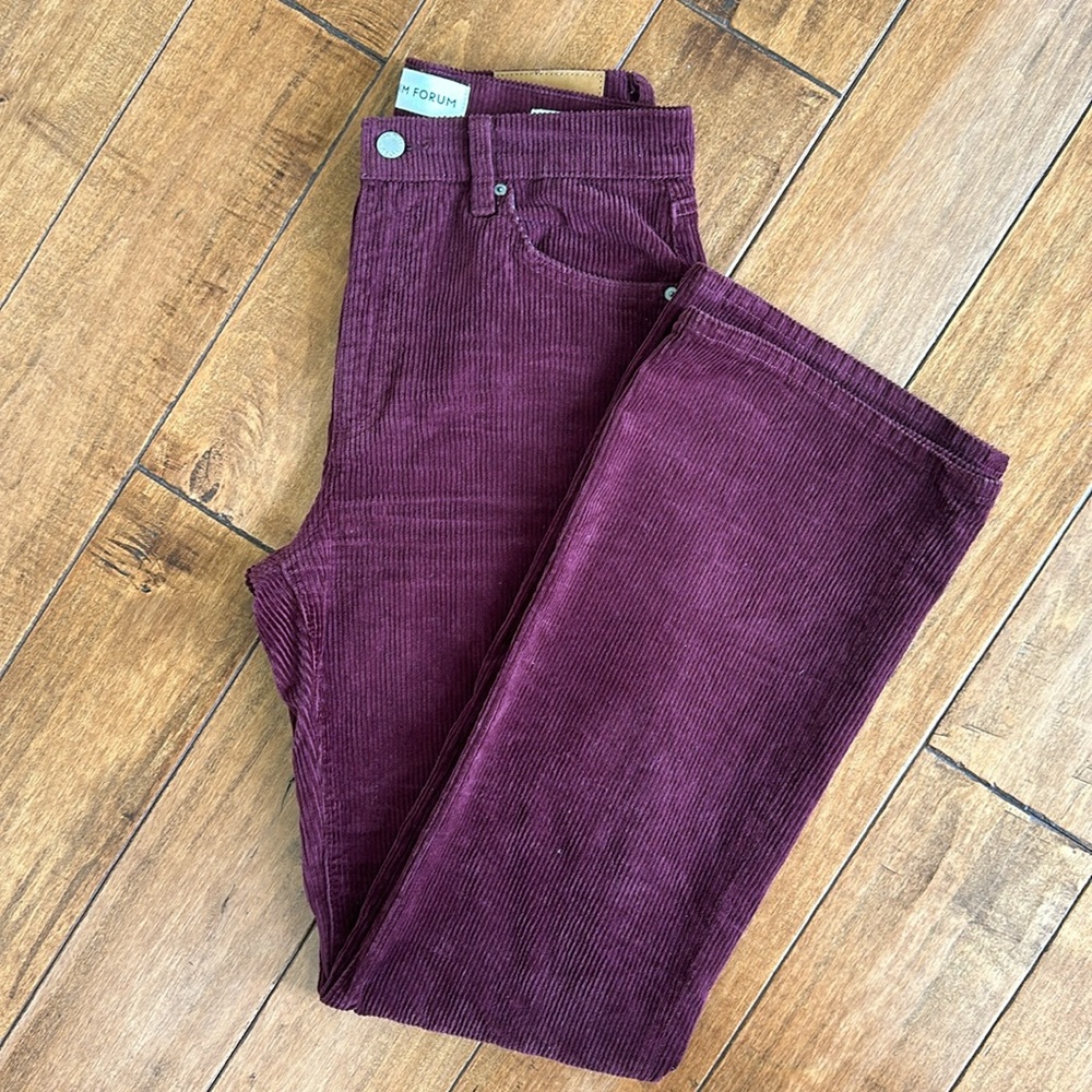 Aritzia Denim Forum Purple The Bettie High Rise Flare Size 27 30L